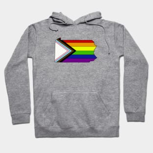 Progress pride flag - Pennsylvania Hoodie